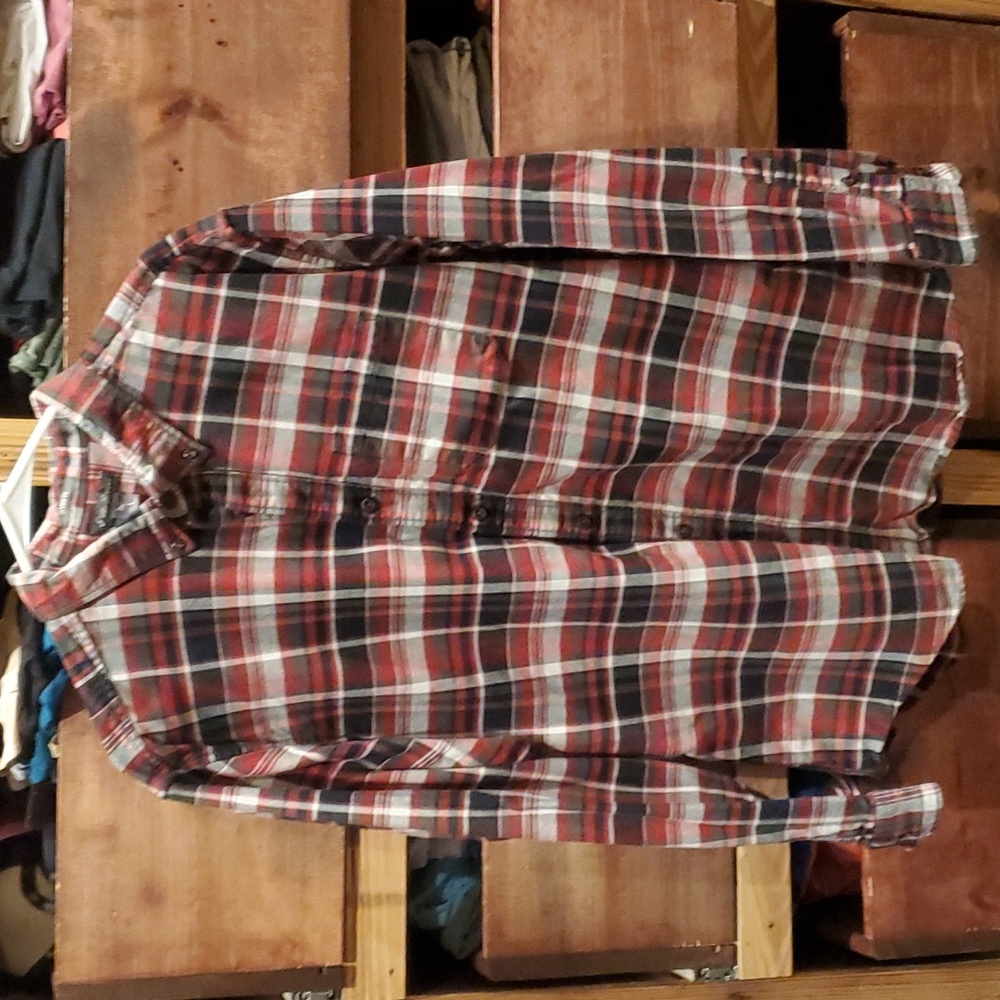 Mens eddie bauer flannel button down